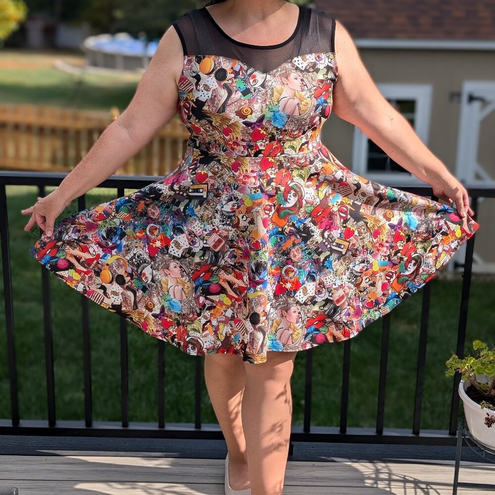 Anonymous Print Dress